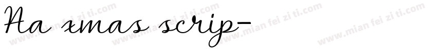 Aa xmas scrip字体转换